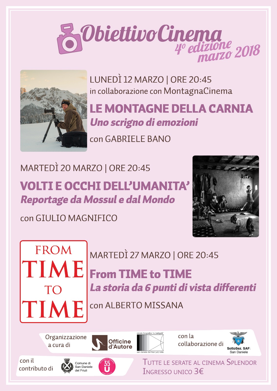 from Time to TIme - serata di cultura fotografica a cura di Alberto Missana