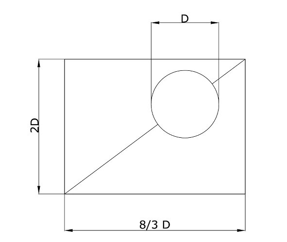 struttura cerchio diagonale